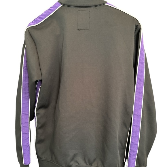 Men's Prps Striped Track Jacket 1  Size S Black-Purple Full Zip - Picture 2 of 11